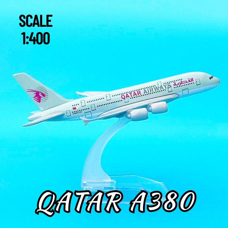 1:400 Middle East A380 B747 Replica Metal Aircraft Model Scale Aviation Collectible Diecast Miniature Ornament Souvenir Toys