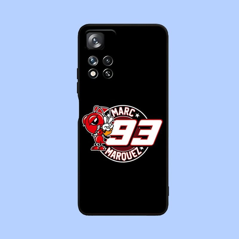 M-Marc Marquez Racing Cool Phone Case, capa preta macia para Samsung Galaxy A13,A21s,A22,A31,A32,A52,A53,A71,A80,A91