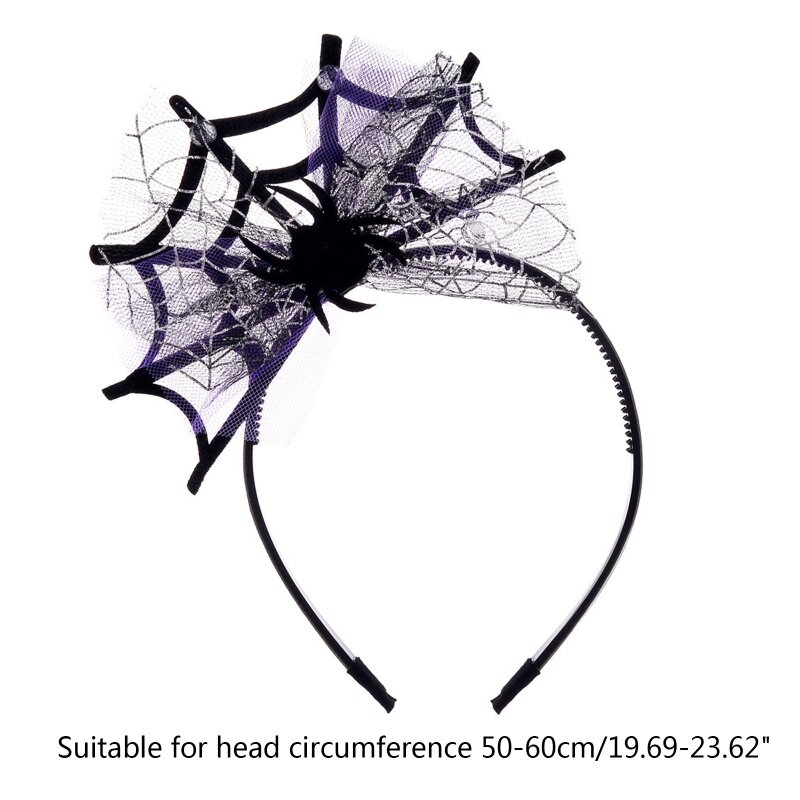Novelty Headband Web Shaped Hairhoop Hair Band for Adult Children