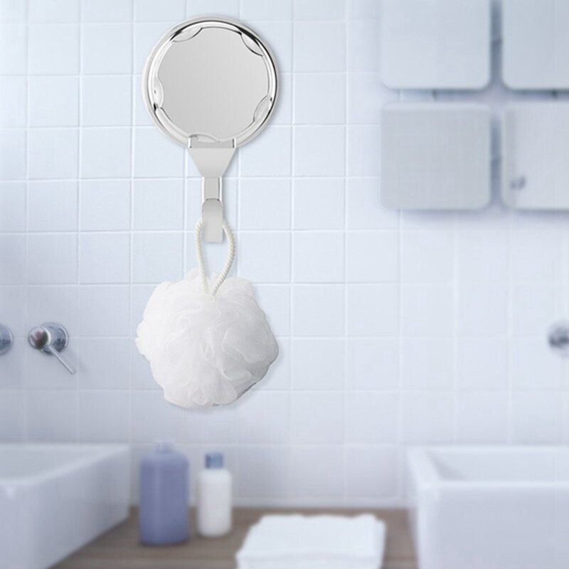 5 Stuks Verchroomd Vacuüm Zuignap Keuken Haken Voor Handdoek Haken Badkamer Muur Haken Zelfklevende Badkamer Handdoek Haken