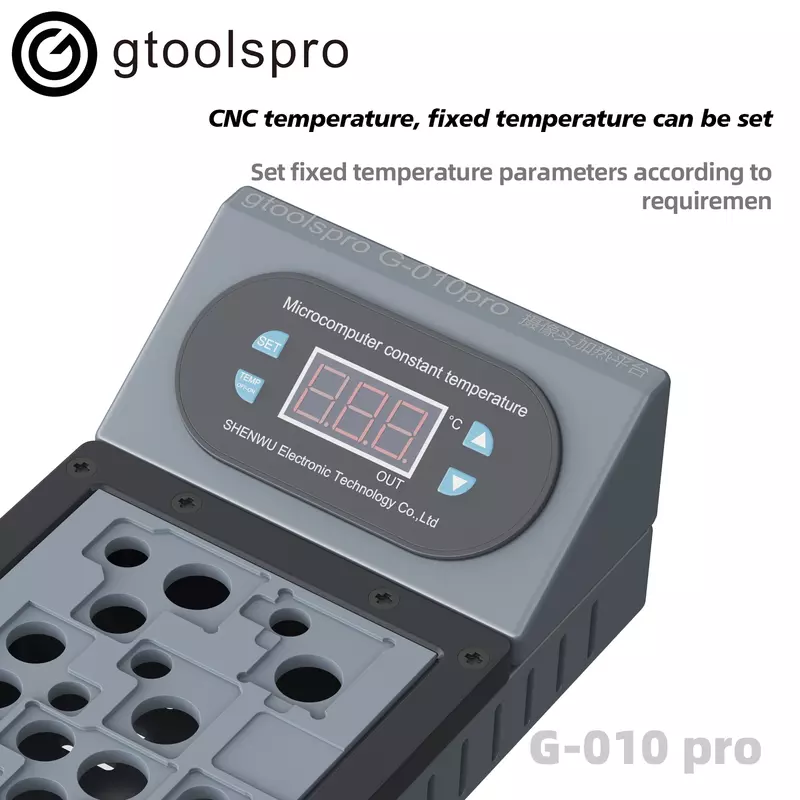 Gtoolspro G-010 Pro เครื่องถอดประกอบความร้อนกล้อง, เครื่องอุ่นแพลตฟอร์มสำหรับ iPhone 7-15 PRO MAX MAX เครื่องมือซ่อมแซมกล้องหลัง
