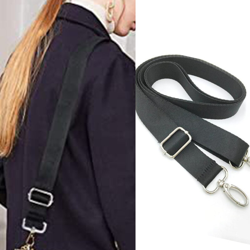 1 PC borsa cintura borsa a tracolla regolabile manico borsa in poliestere tracolla tinta unita semplice borsa a tracolla maniglia