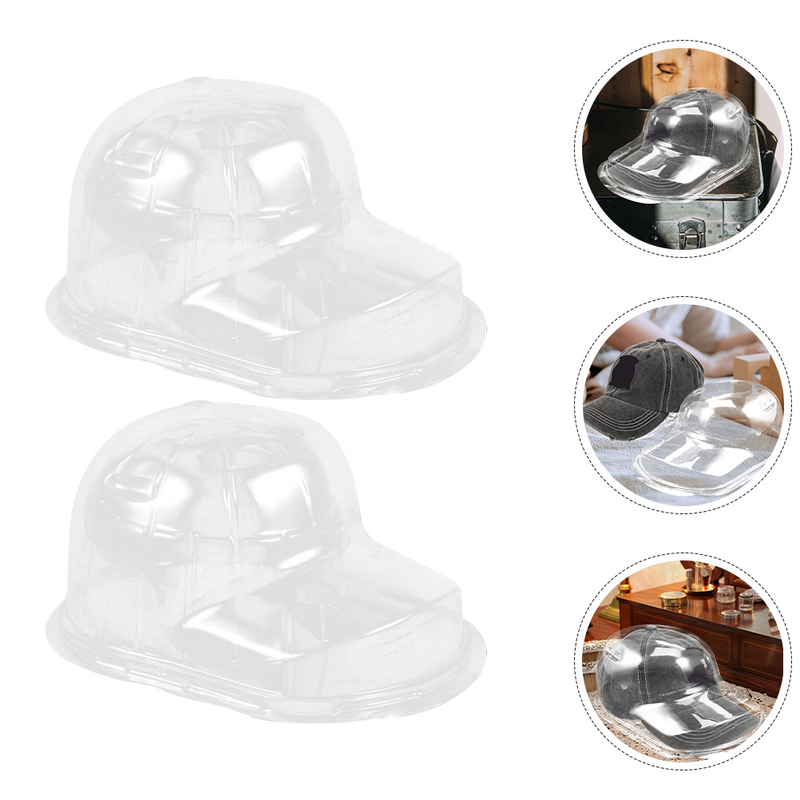 Présentoir de rangement pour chapeau de baseball, porte-casquette transparent, chapeau façonneur, Electrolux, casquette britannique, T1, 2 ensembles