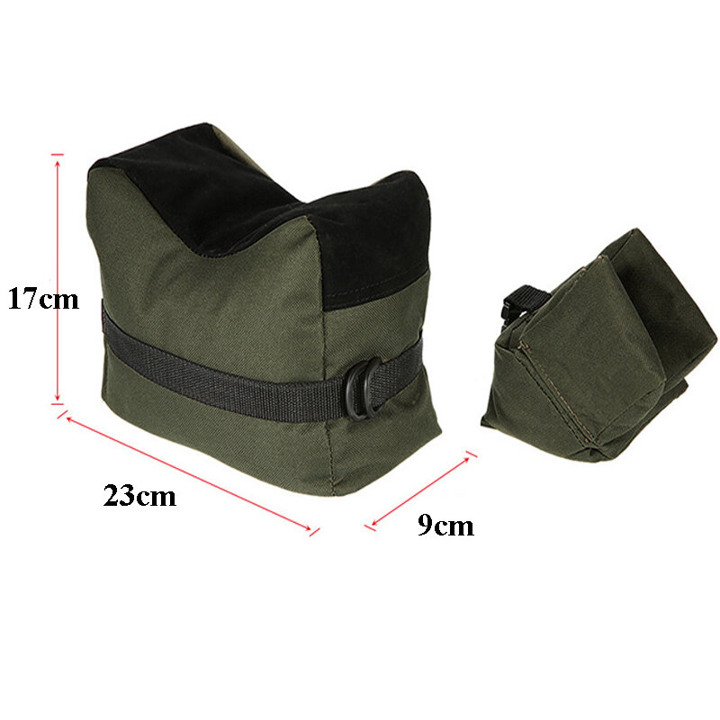 Sniper Shooting Rrifle Gun Support Bag Front Rear Rest Stand Rifle Bag Bench Unfilled Outdoor Hunting Bag Hunting Accessories