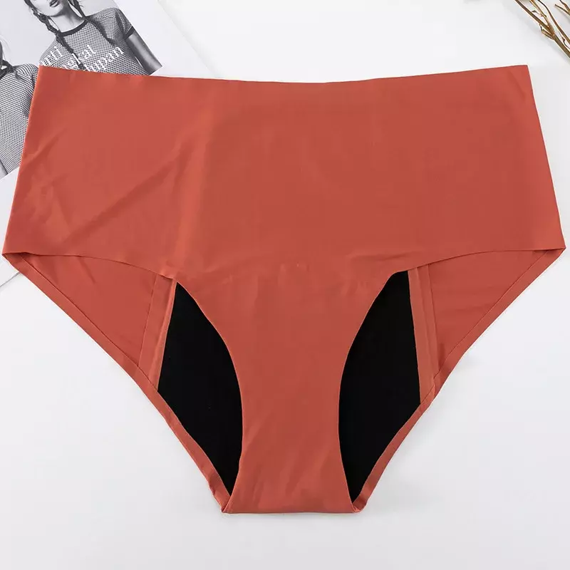 Fysiologisch Slipje Niet-Markerend Hoge Taille Voor-En Achterkant Ogenblikkelijke Zuiglekkage Menstruatie Vrouwen Slipje Nieuw