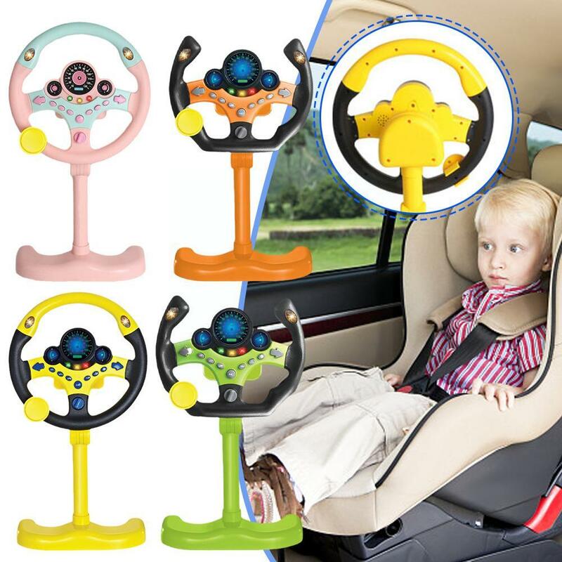Elétrica simulada condução direção, tridimensional brinquedo, educacional copiloto de som, luz portátil, roda das crianças, presente, K6f0