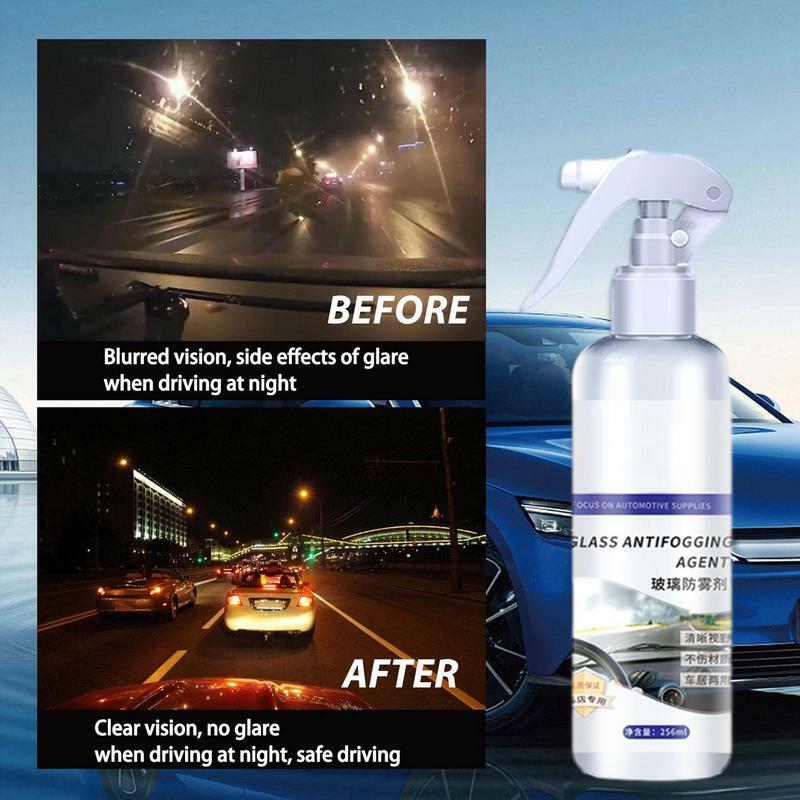 Anti Fog Car Window Spray Rainproof Agent with Hydrophobic Coating Wind shield Glass Cleaner for Visibility and Driving Safety