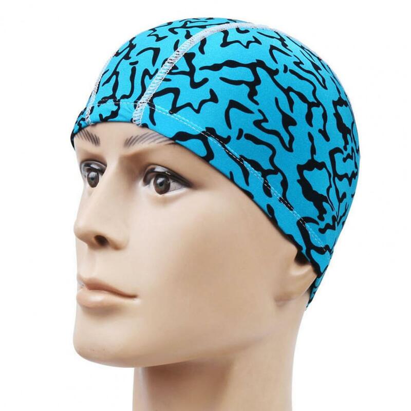 Utile cappello da nuoto Unisex in poliestere ad alta elasticità per la protezione dell'orecchio per gli uomini cappello da nuoto cappello sportivo da nuoto