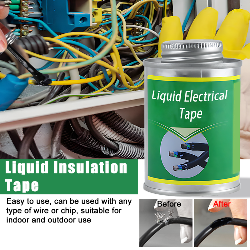 Isolante Fita Isolante Líquido Isolante, Rubber Tape, Fio Elétrico, Cable Coat, Fix Line Glue, Liquid Isolation Paste, Selante