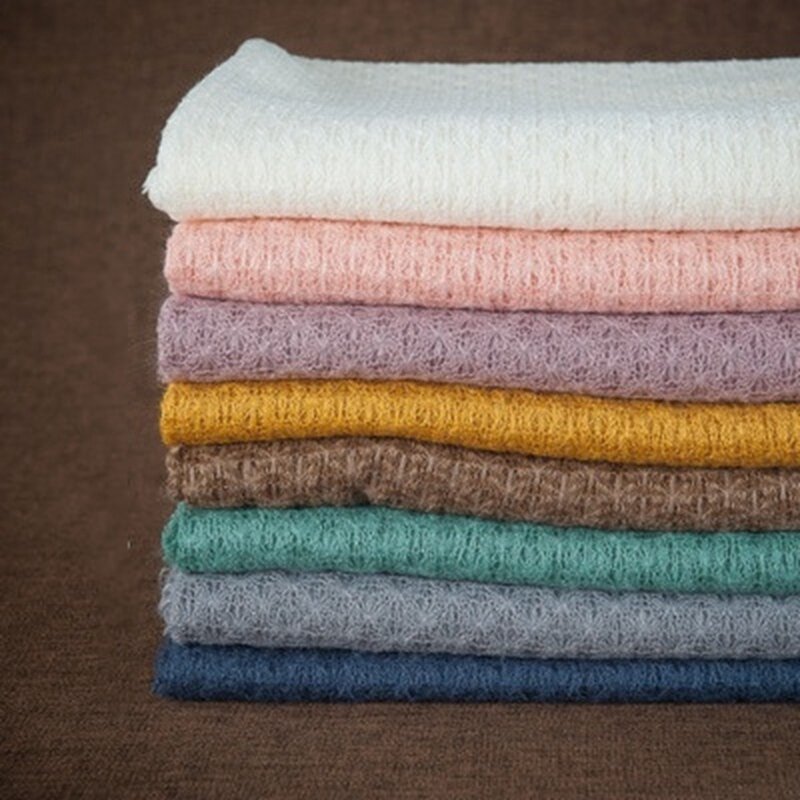 3 шт. фон для фотосъемки новорожденных реквизит для обертывания ушей шапки комплект свитер вязаное одеяло для детской фотографии аксессуары