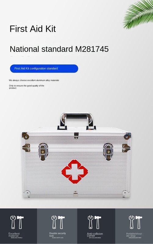Tratamento De Emergência E Armazenamento Medicine Box, Kit Médico Família Grande