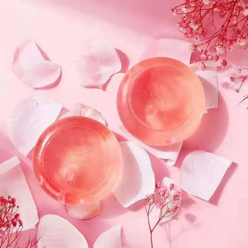 100G Sakura Chi-Loại Bỏ Cánh Hoa Tinh Dầu Rửa Mặt Tắm Làm Đẹp Dưỡng Ẩm Kiểm Soát Dầu Xà Phòng Miễn Phí Vận Chuyển