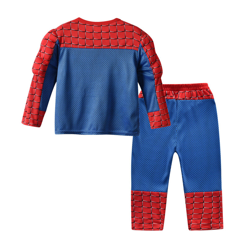 Marvel Hero Hulk Captain America Costume Cosplay Boy Kids Clothes Spiderman Muscle Suit Halloween Carnival Birthday Party