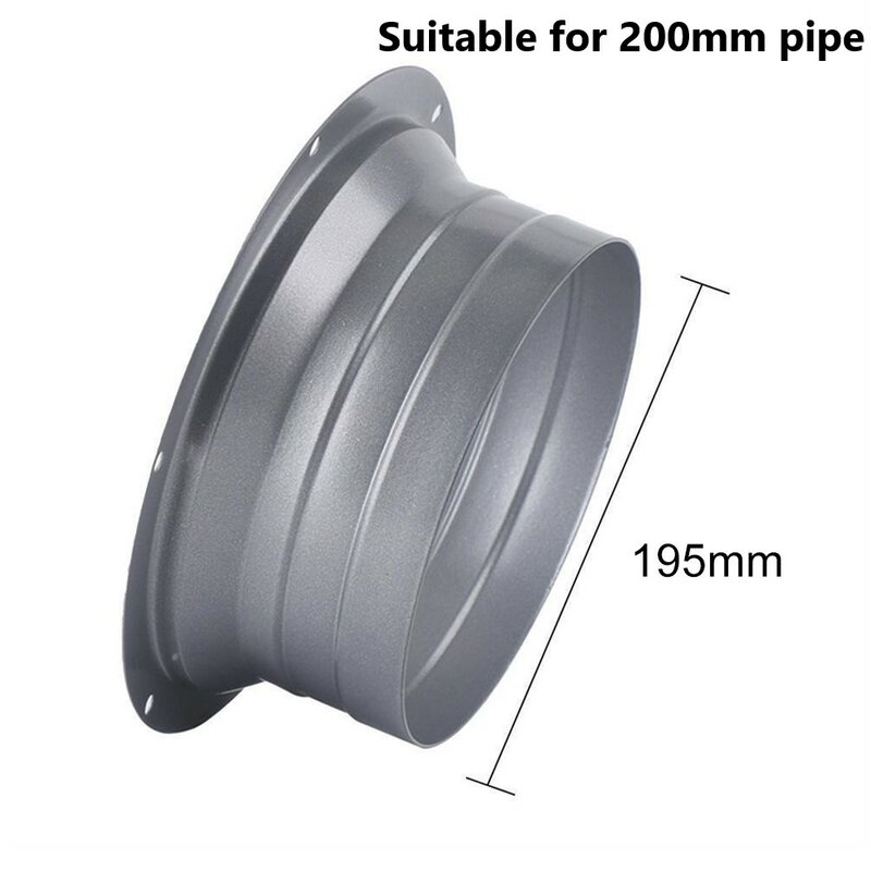 75-250mm Round Pipe Air VentFlange Seat Metal Tube Air Ventilation Hose Connector Exhaust Duct Fresh Air System Vent Hardware