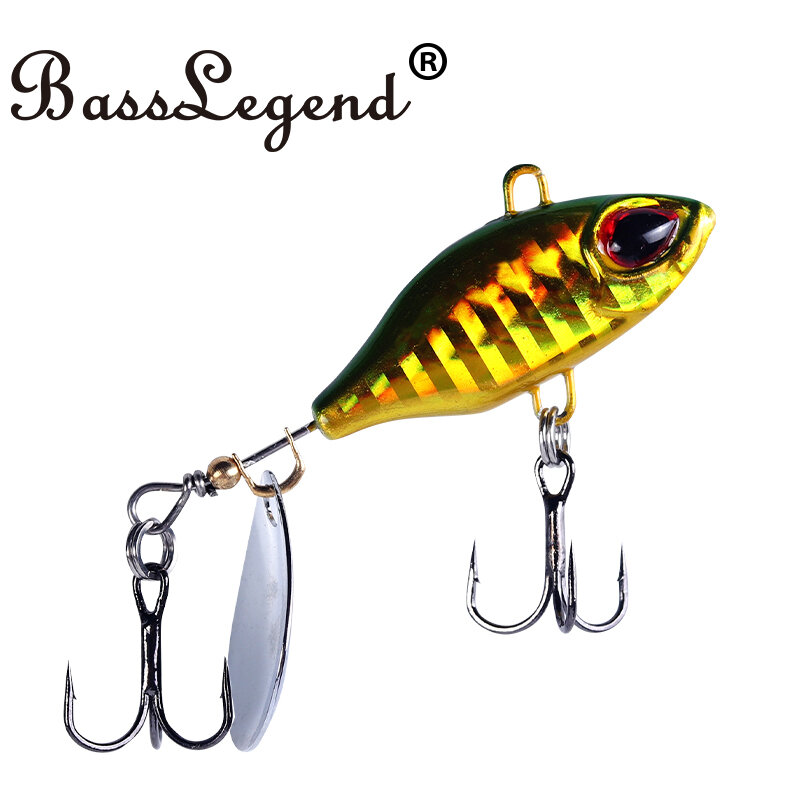 BassLegend Fishing Tailspin Micro Spinnerbait Bass Trout Deracou Spinner Vib coda vibrante lama rotante Spin 8g 11g 15g