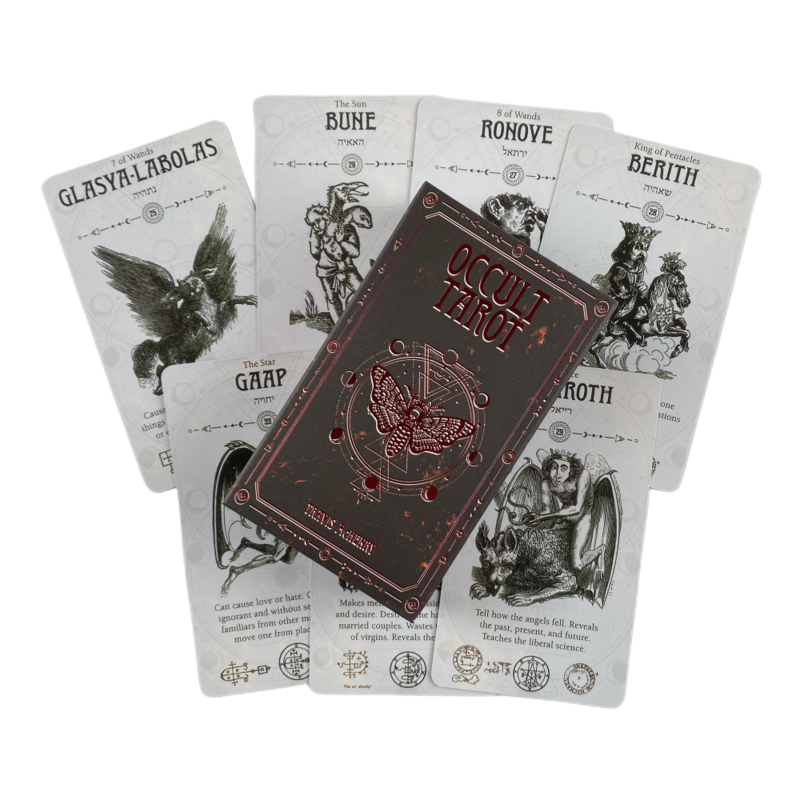 Jeu de cartes de tarot Occult A78, oracle anglais, Visions, Evessor Ination Edition, Borad