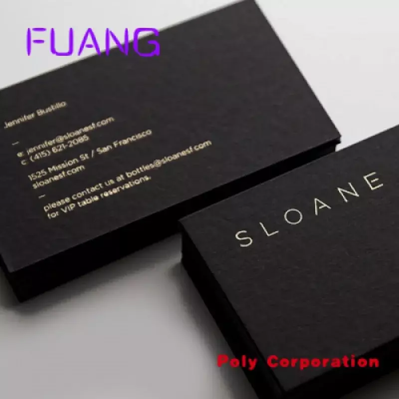 Custom custom luxury printing gold foil business card with your logo luxury