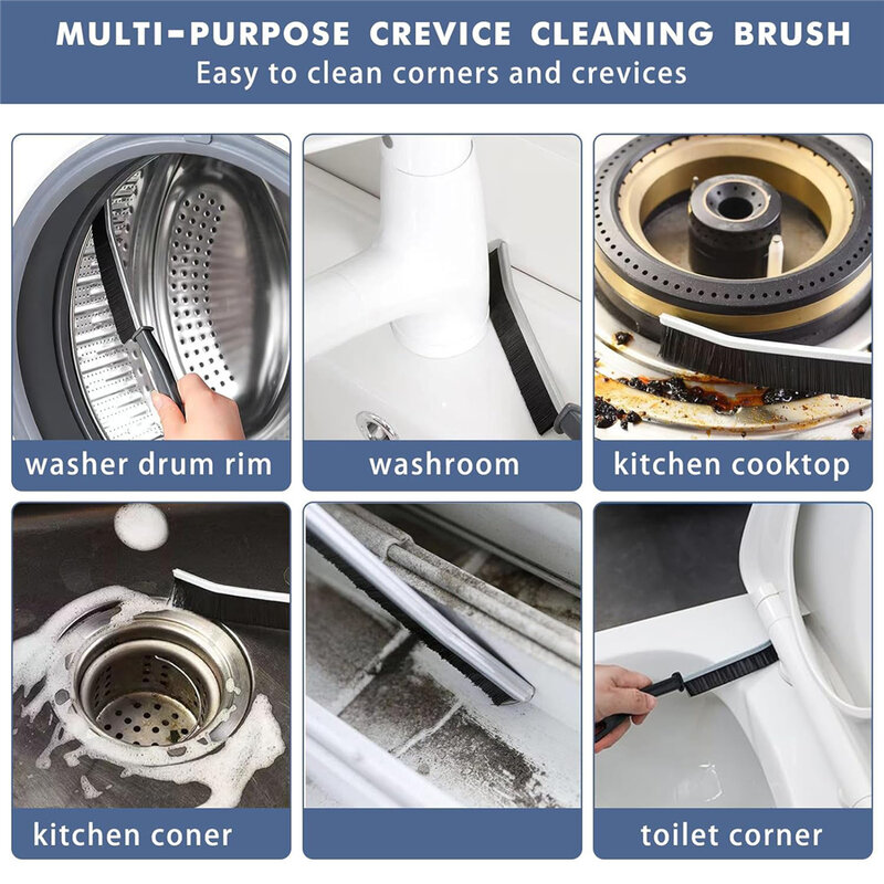 Cepillo limpiador de lechada duradero para el hogar, depurador de juntas de azulejos, cerdas rígidas, cepillo de limpieza de lechada de azulejos pequeños para líneas de piso de Ducha
