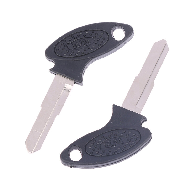 2PCS Blank Uncut Key For Some Chinese Motorcycle Moped Left And Right Blade Groove