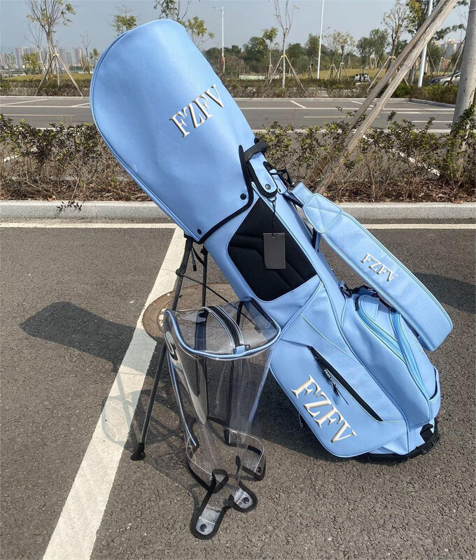 Golf Bag 2024 Stand Bag Unisex One Shoulder Trendy Pu Waterproof Ultra Lightweight Portable Bag
