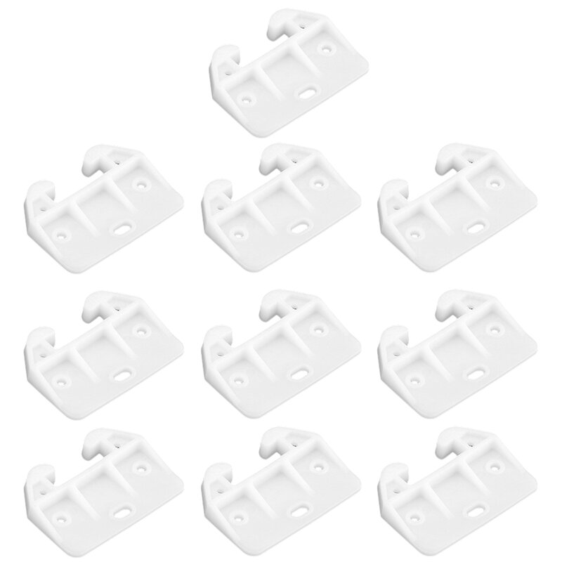 10pcs Hardware Durable Rear Side Prevent Tipping Out Hutches Cabinet Replacement Kitchen Plastic Safe Drawer Track Guide