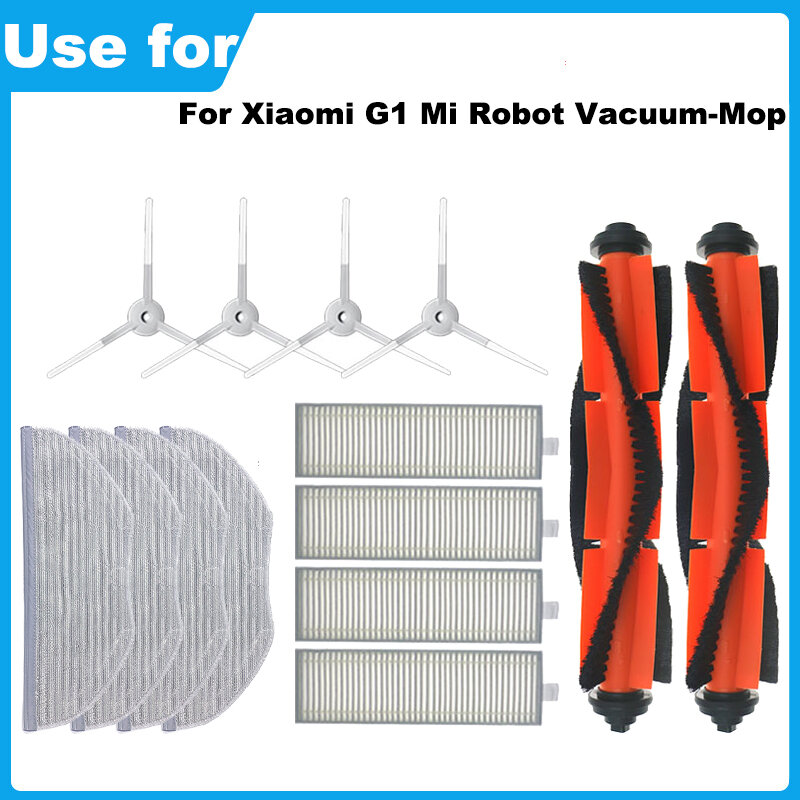 Filtro para Xiaomi G1 Mi Robot aspirador, accesorios esenciales para Robot aspirador, cepillo lateral principal, paños de fregona, piezas de repuesto