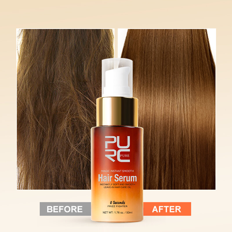 PURC-Magic Smoothing Hair Serum, Óleo de Nutrição Profunda, Reparar Cabelos Danificados, Tratamento Condicionador, Cuidado Capilar Profissional