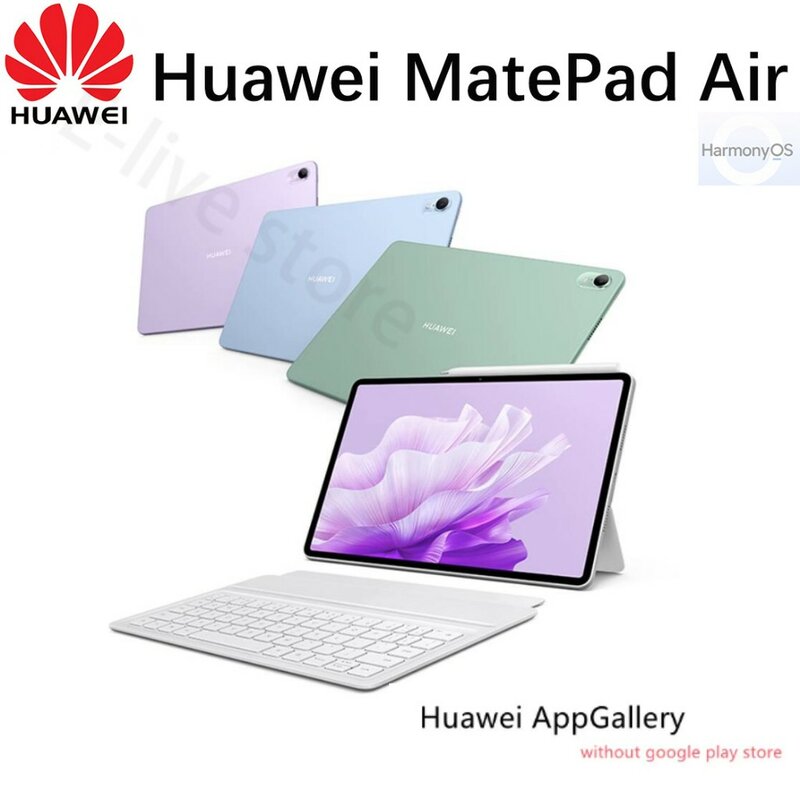 Huawei-جهاز كمبيوتر لوحي Matepad Air ، إصدار خفيف ناعم ، 12 جيجابايت ، 256 جيجابايت ، سنابدراجون 888 ، 11.5 بوصة ، 2800x1840 ، هارمونيوس 3.1 ، واي فاي ، نظام تحديد المواقع ، 8300mAh