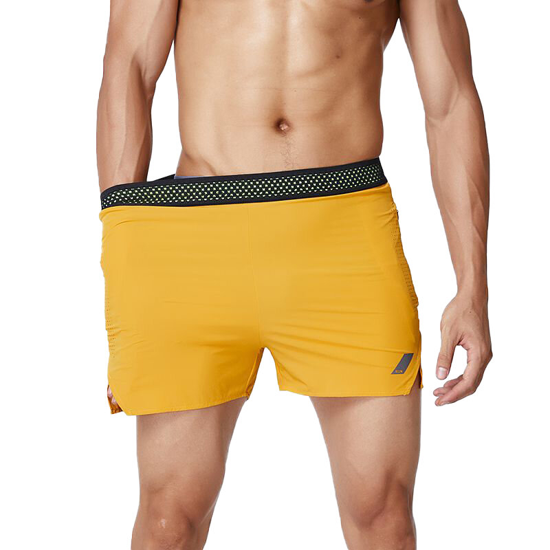 Pantalones cortos deportivos transpirables de secado rápido para hombre, una sola capa, baloncesto, fútbol, correr, Fitness, Crossfit, con bolsillo trasero