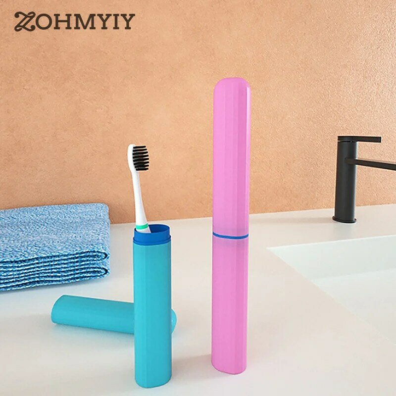 Portable Travel Toothbrush Protect Box Health Tooth Brushes Protector Toothbrush Tube Cover Case Travel Box Toothbrush Bucket