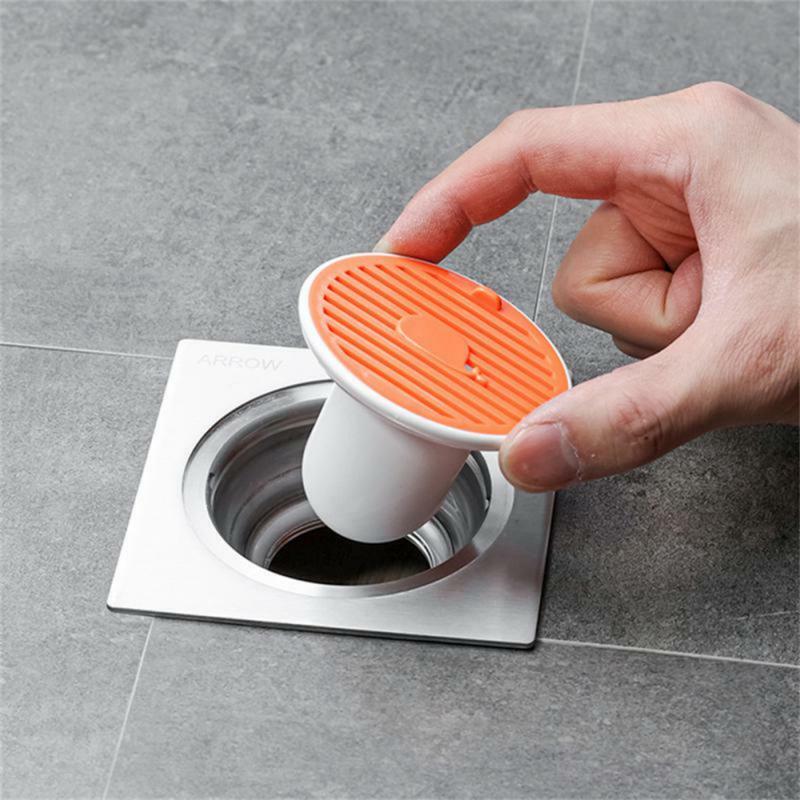 1 ~ 10 pezzi nucleo di scarico a pavimento in Silicone bagno universale Anti-odore Anti-Backwater con coperchio del filtro raccoglitore per capelli scarichi veloci adatti