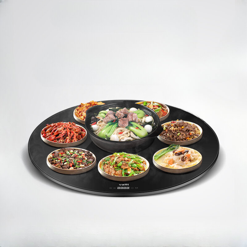 Tabla de aislamiento de alimentos para el hogar, herramienta mágica para calentar platos calientes, mesa giratoria circular