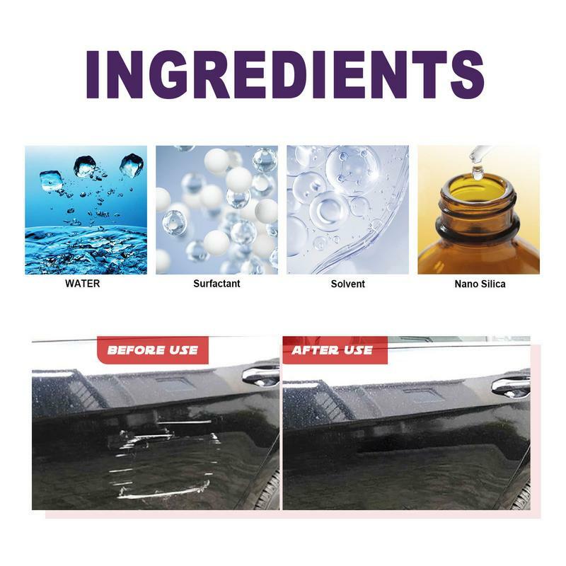 Spray d'agent de revêtement 3 en 1, protection de revêtement céramique, 100ml, couche rapide, voiture, lavage sans eau, couche hydrophobe