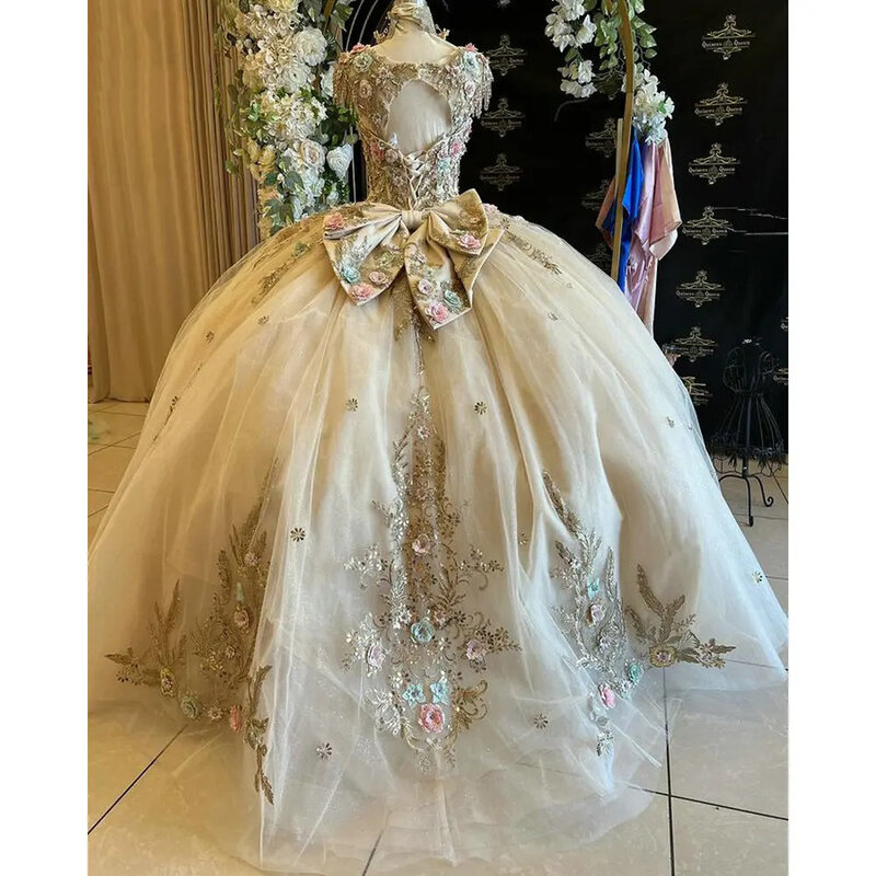 Ball Gown Quinceanera Dress Tulle Lace Sweet 15 Dresses for Girls Off Shoulder Prom Party Dress Vestidos De 15 Quinceañera