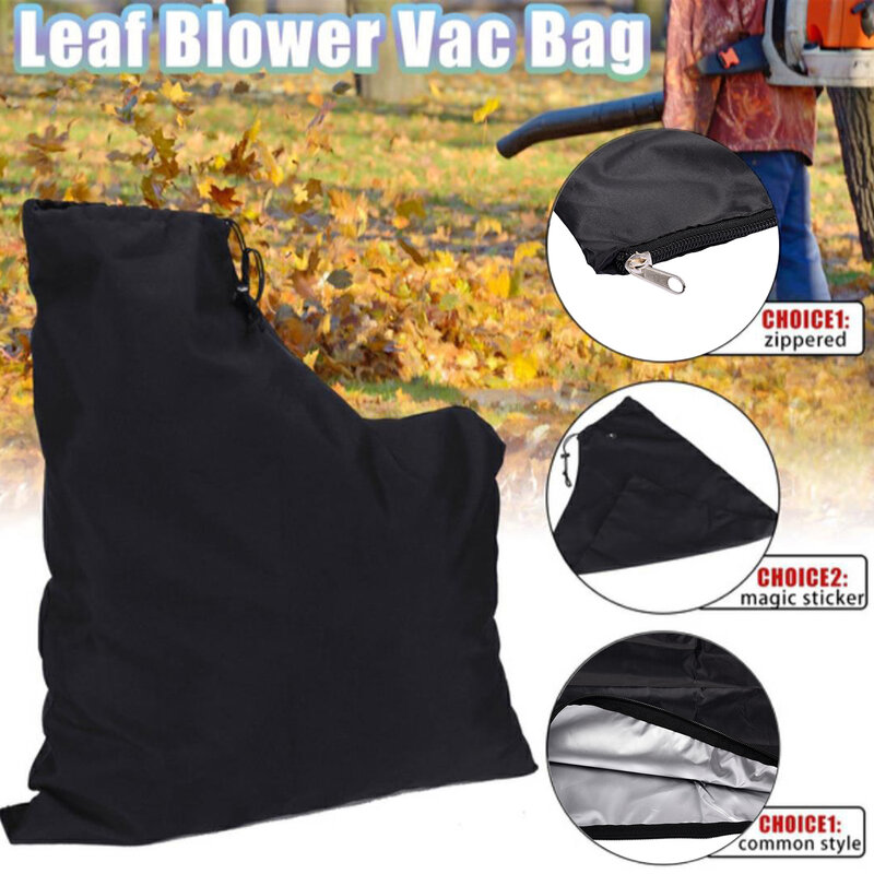 Универсальный вакуумный мешок для нагнетателя листьев, садовый пылесос с молнией и дизайном, Идеальная совместимость с садовыми листьями