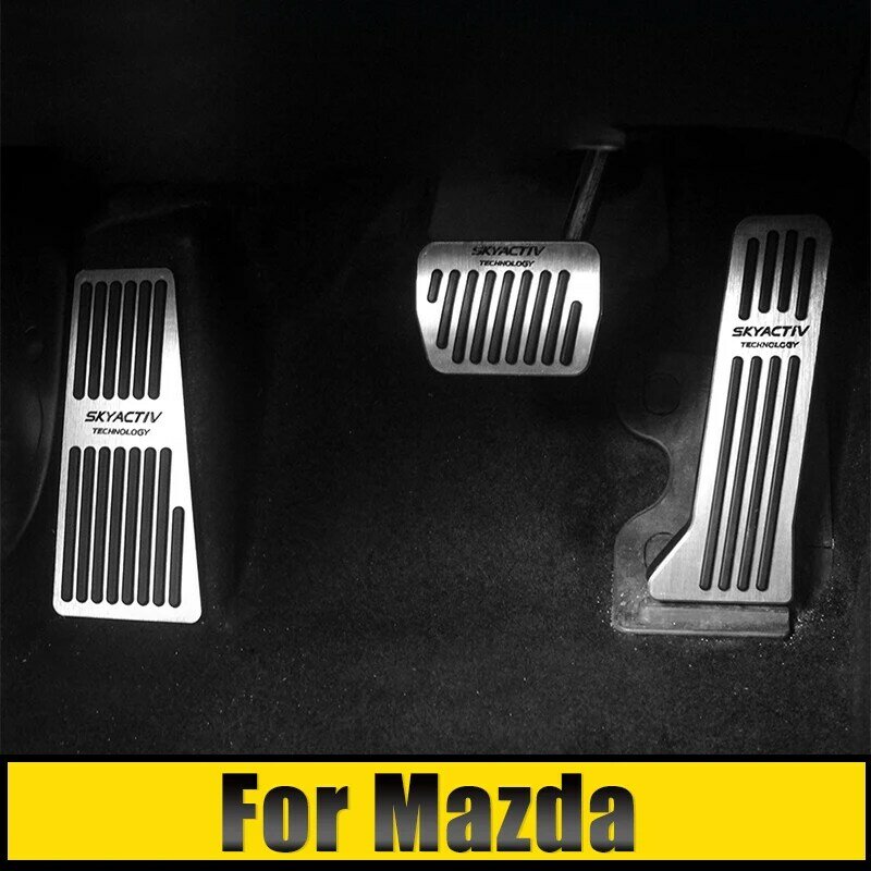 For Mazda 2 3 BM 6 GJ CX-5 CX5 CX 5 CX3 CX8 CX9 2012-2019 2020 2021 2022 2023 2024 Car Fuel Foot Pedal Brake Pedal Cover Pad