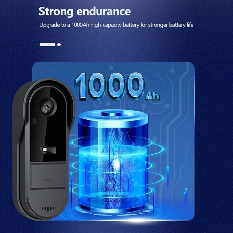 Tuya campanello senza fili impermeabile WIFI Video Smart Home campanello per porte pulsante della fotocamera benvenuto da Chime Security Alarm per la casa