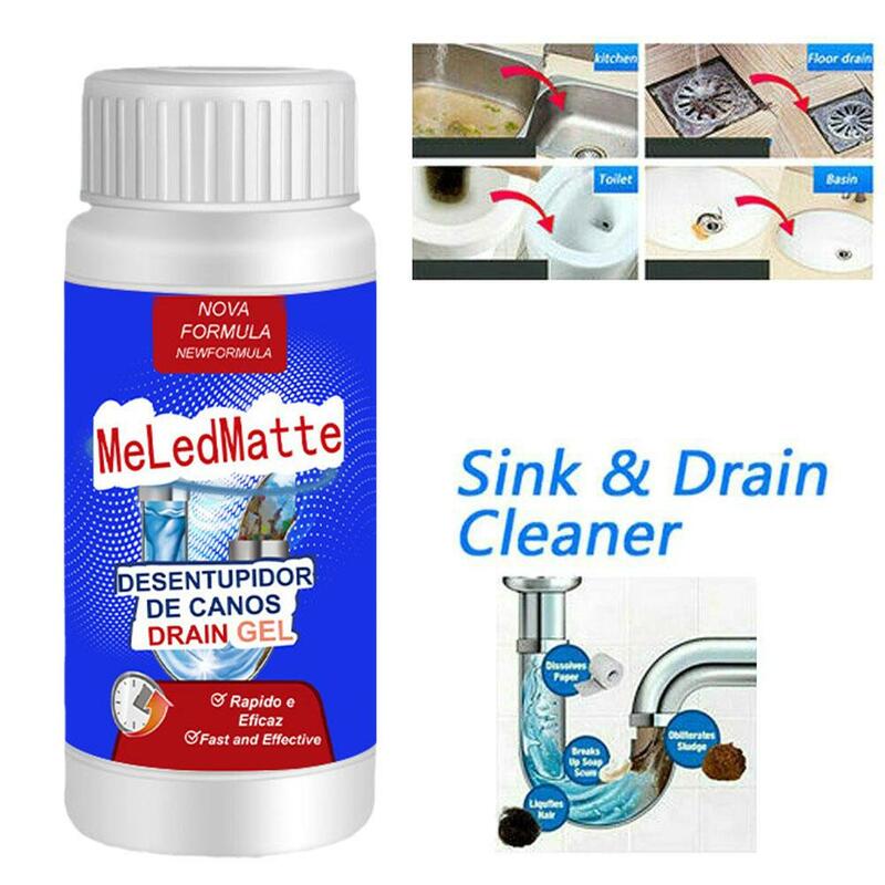 1/3/5pcs 100ML Powerful Kitchen Pipe Dredging Agent Dredge Deodorant Toilet Sink Drain Cleaner Sewer Household Cleaning Tools