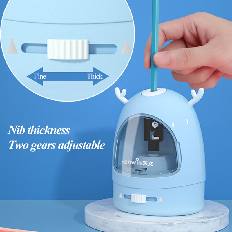 Tenwin Set di cancelleria per temperamatite elettrico detergente per gomma set di cancelleria per studenti in gomma set di cancelleria regalo per bambini