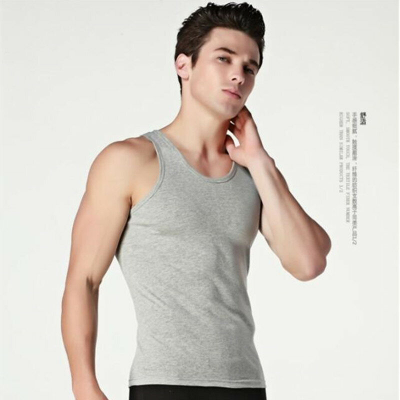 Camiseta sin mangas de algodón 100% para hombre, chaleco muscular sólido, ropa interior de cuello redondo, 3 uds., gran oferta