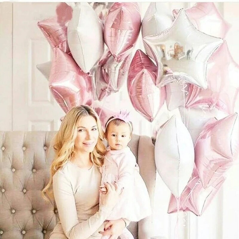 Alumínio folha hélio balões, 18 polegadas, ouro rosa, para festa de aniversário, decoração do casamento, bebê chuveiro suprimentos