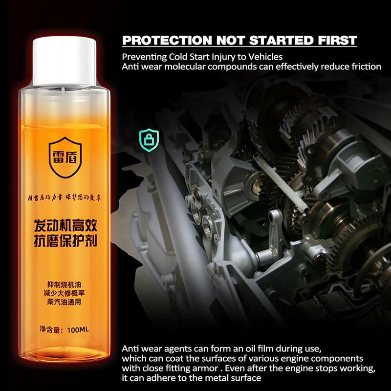 Aceite de protección del motor antidesgaste, agente aditivo de reparación, protección del motor, reducción de ruido, 3,3 oz, varios modelos