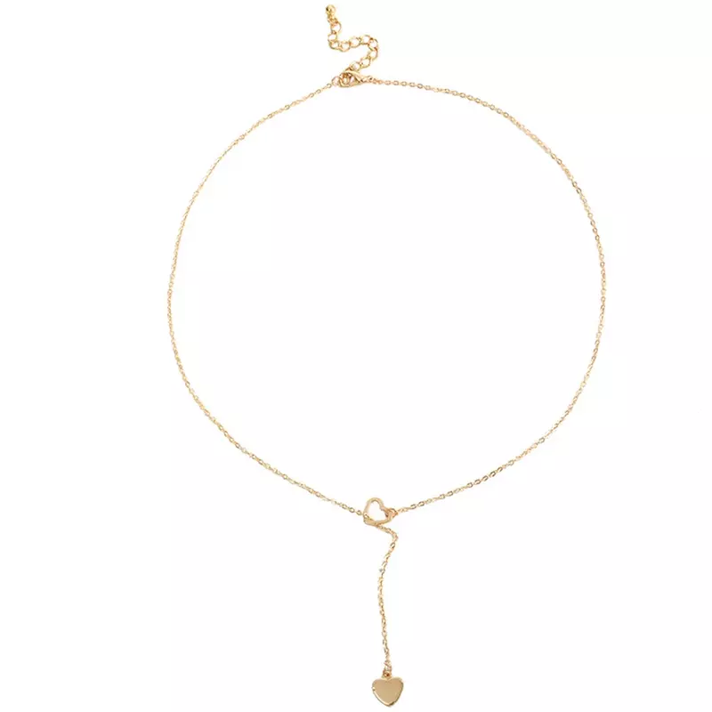 Новое модное Трендовое ювелирное изделие, медная цепочка в форме сердца, ожерелье, подарок для женщин и девушек
