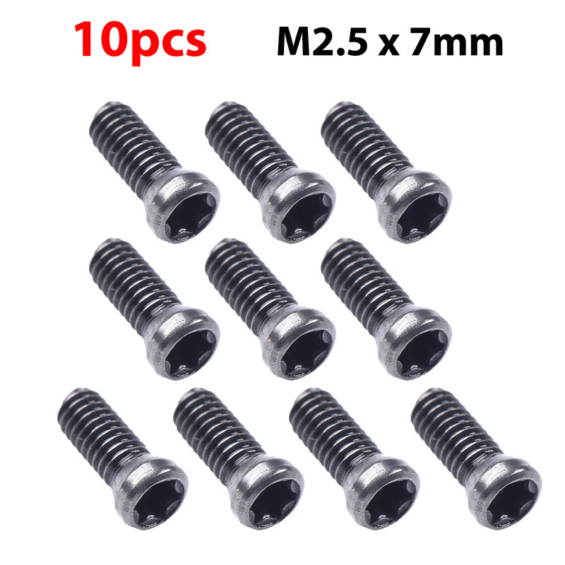 10Pc M2.5 M3.5 Torx Screws For Replaces Carbide Insert CNC Lathe Tools Workshop Working Hand Tools Supplies