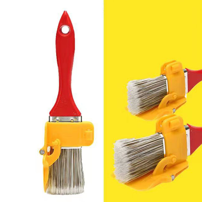 1Set Clean Cut Profesional Edger Paint Brush Edger Brush Tool Multifunction Wooden Handle Paint Edger Brush 20*4CM Hand Tool