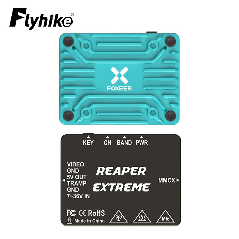 Foxeer Reaper Extreme 2,5 W 5,8G 40CH Pitmode 25mW 200mW 500mW 1,5 W 2,5 W FPV ajustable VTX 2-8S 20x20mm para FPV de largo alcance