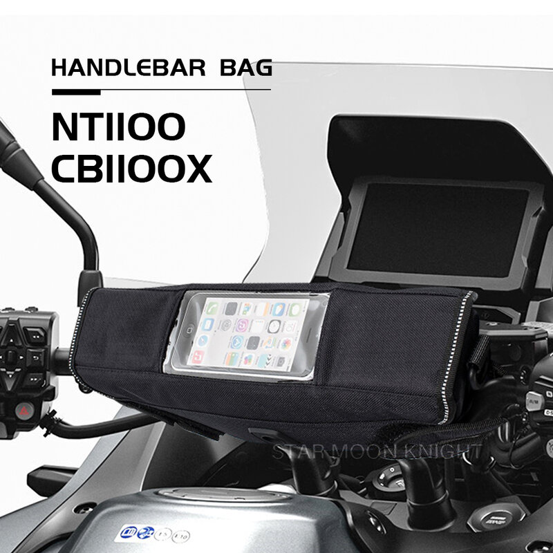 Bolsa impermeable para manillar de motocicleta, bolsa de herramientas de viaje para HONDA NT1100 CB1100X NT 1100 CB 1100 X