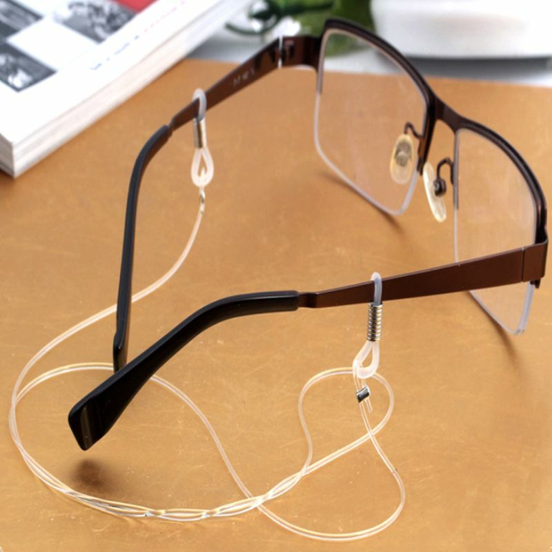 نظارات شفافة مضادة للانزلاق، حزام رقبة قابل للتمدد، نظارات رياضية خارجية