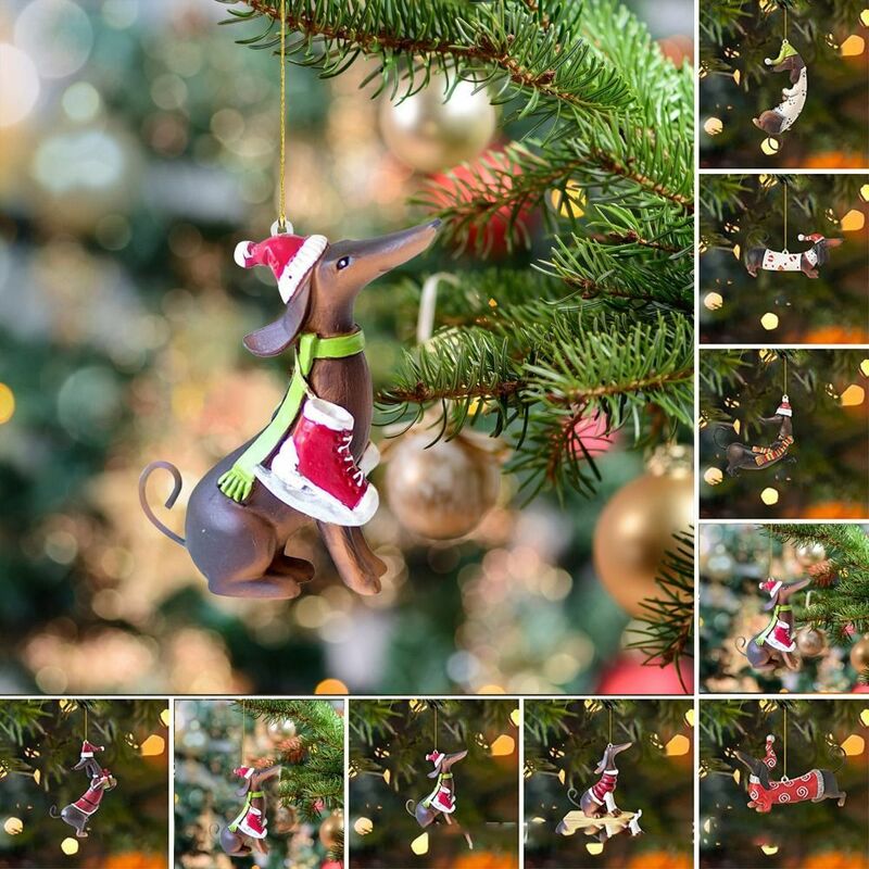 Xmas Tree Hanging Pendant Simple Christmas Holiday Decor Christmas Tree Pendants Durable Acrylic Party Home Supplies
