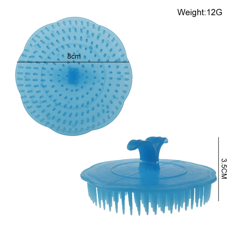 1Pcs Silicone Head Massage Brush Bathroom Products Plastic Sanitary Comb Washing Hair Scalp Shower Body Without Deformation